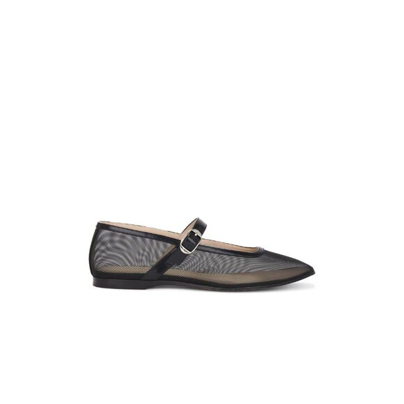 LE MONDE BERYL Mary Jane Mesh Flats Black - Picture 2 of 9